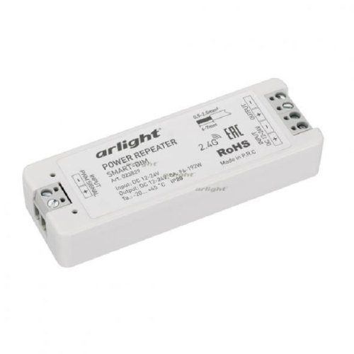 Повторитель усилитель сигнала Arlight SMART-DIM 12/24В 8А 96/192Вт IP20  картинка 